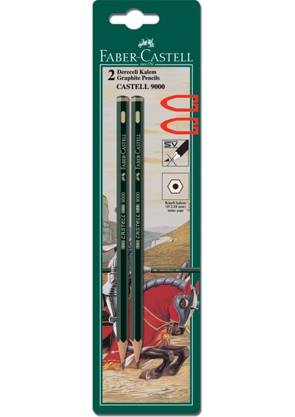 Faber Castell 9000 Dereceli Grafit Kalem Seti 2b/3b