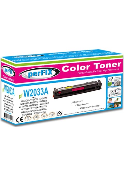 Pf W2033A - CRG055 Kırmızı Chipsiz 415A Toner 2,1k