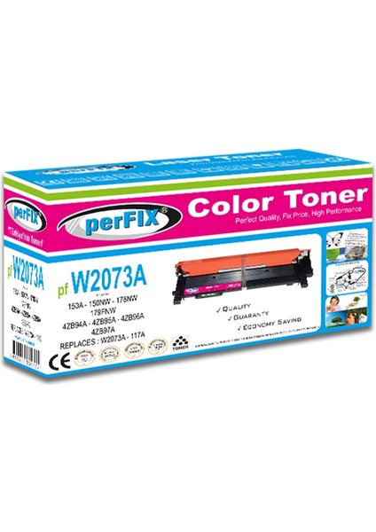 Pf W2073A Kırmızı Chipsiz 117A Toner 0,7k