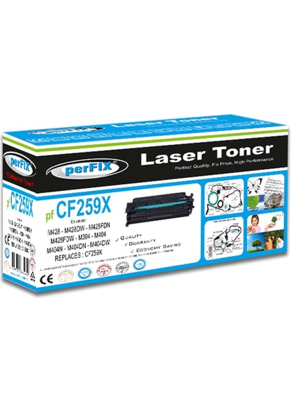 Pf CF259X-CHİPSİZ-59X-CRG057H Yüksek Kapasiteli Toner 10K