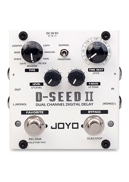 Dseedıı Stereo Gecikmedelay ve Looper Pedalı