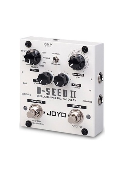 Dseedıı Stereo Gecikmedelay ve Looper Pedalı