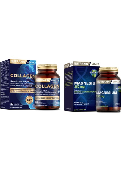 Hidrolize Takviyesi 1050 Mg 30 Tablet +Magnezyum Takviyesi 250 Mg 60 Tablet
