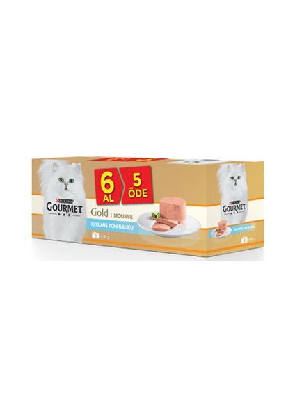 Kıyılmış Ton Balıklı Yetişkin Kedi Konserve 85GR 6 Al 5 Öde