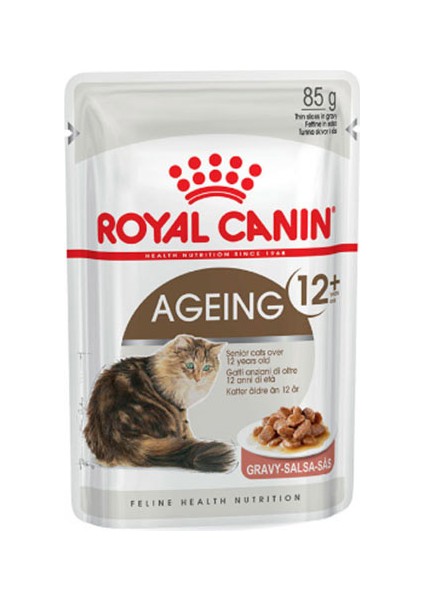 Ageing +12 Yaşlı Gravy Kedi Konservesi 12X85 gr