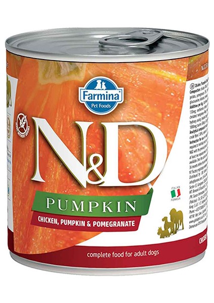 Pumpkin Tavuk Balkabağı Nar Yetişkin Köpek Konservesi 285 gr