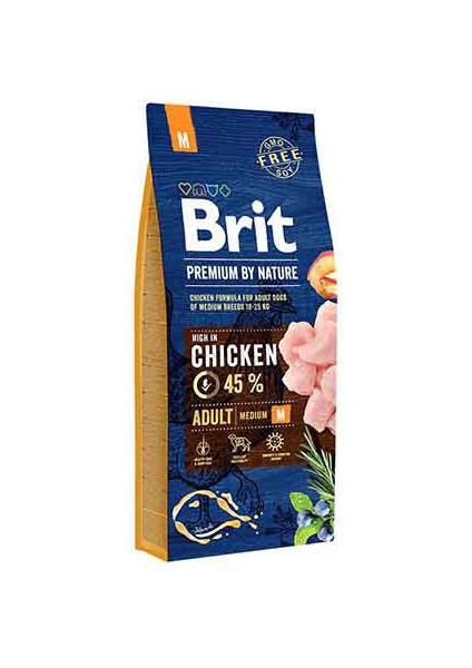 Premium By Nature Orta Irk Tavuk Yetişkin Köpek Maması 15 kg