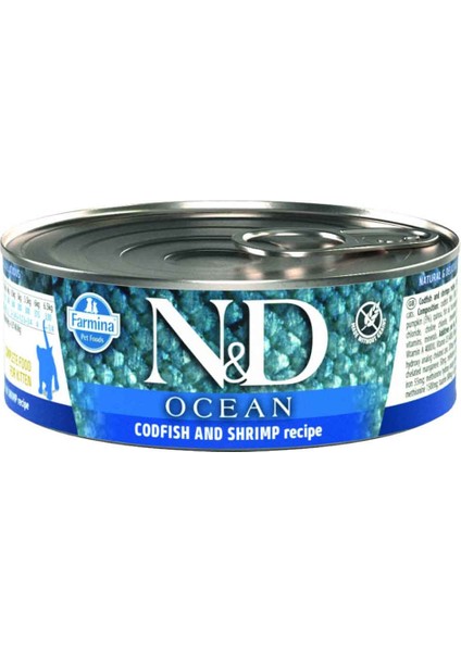 Ocean Morina Balığı,karides,balkabağı 6X80GR Yavru Kedi Konsreve