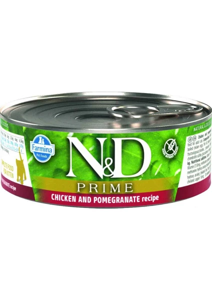 N&d Prime Kitten Tavuk,nar Yavru Kedi 80 gr Konserve