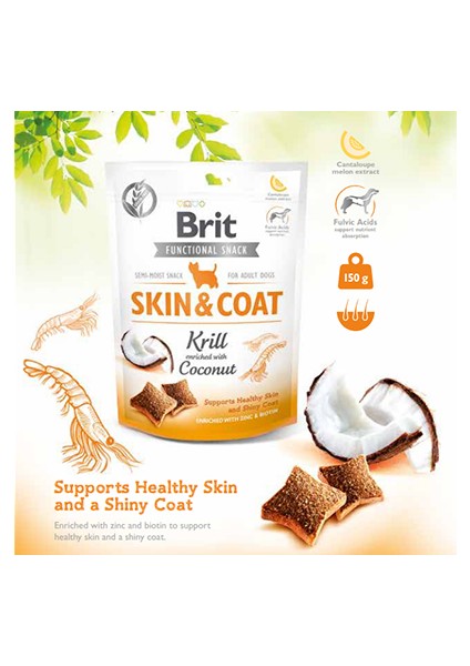 Skin&coat Karides ve Hindistan Cevizli 150 G Köpek Ödülü