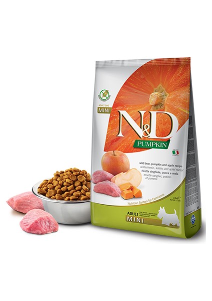 Pumpkin Domuz&elma Mini Irk Yetişkin Köpek Maması 2,5 kg