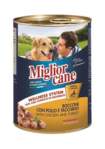 Cane Tavuk,hindi Yetişkin Köpek Konserve 405GR 24ADET