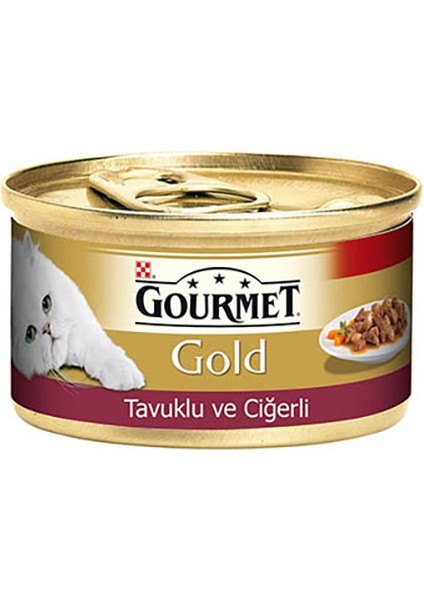 Gold Parça Etli Tavuk&ciğer 85GR 24 Adet Avantaj Paketi