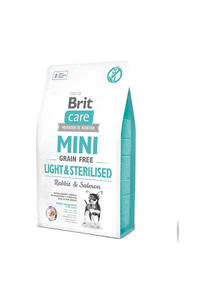 Tahılsız Mini Light Steril Tavşan,somon Köpek Mama 2 kg