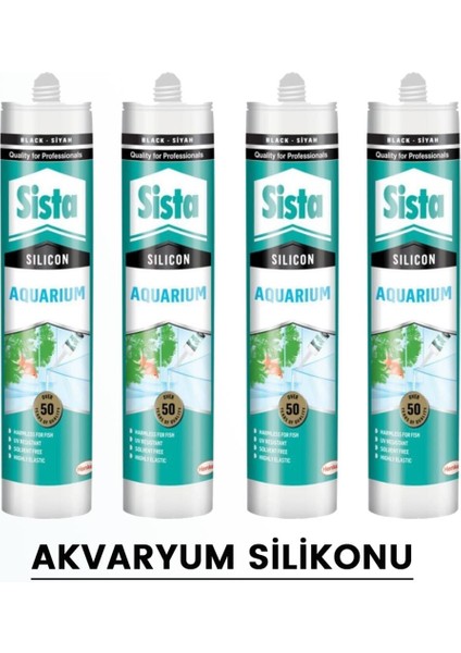 Sista Şeffaf Akvaryum Silikonu 310 ml Henkel (4 Adet)