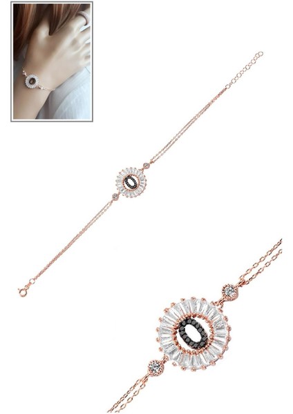 Öze Dönüş Baget Taşlı Rose O Harfi Bileklik fiyatları
