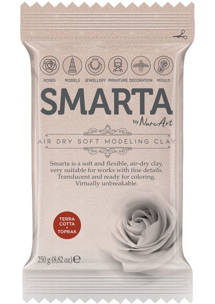 Havayla Kuruyan Modelleme Hamuru 250 gr Toprak