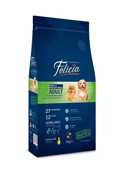 Az Tahıllı Adult Small&medium Breed Köpek Maması 3kg