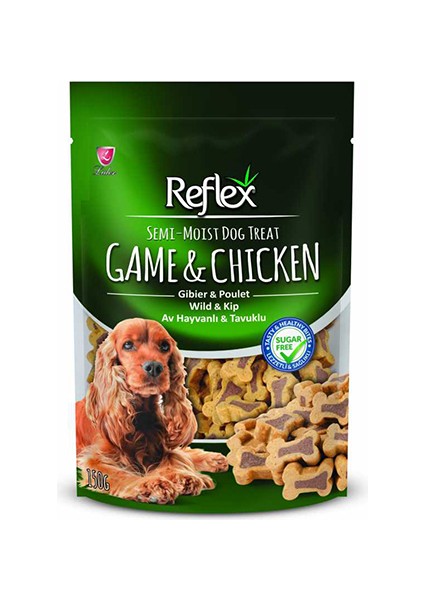 Semi-Moist Av Hayvanlı Tavuklu Köpek Ödülü 150 gr