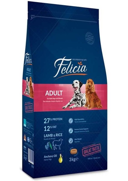 Az Tahıllı Kuzulu Yetişkin Köpek Maması 15 kg