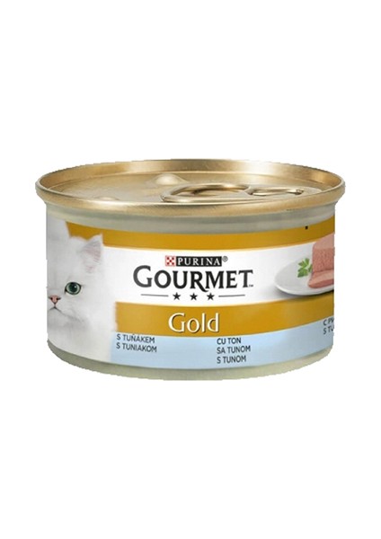 Gold Ton Balık Yetişkin Kıyılmış Kedi Konservesi 24X85 gr