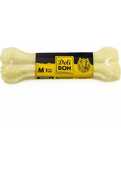 Deri Pres Kemik 15 cm M Boy Beyaz