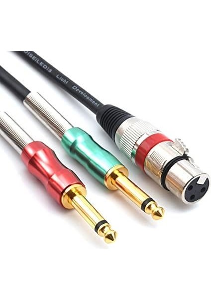 Xlr Dişi 2x6.3 mm Mono Kablo 2 Metre