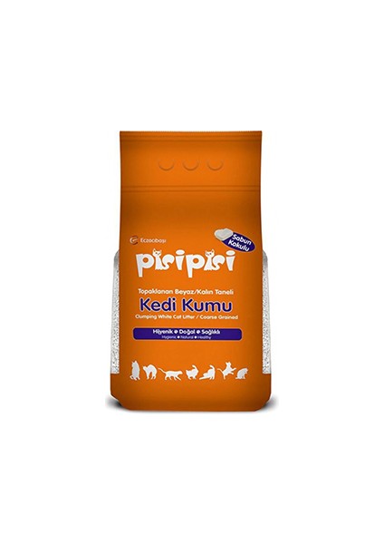 Pisipisi Sabun Kokulu Kalın Bentonit Kedi Kumu 2X10 kg