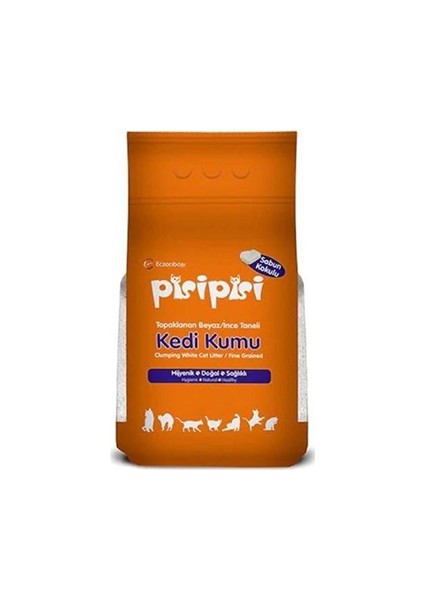 Pisi Pisi Pisipisi Sabun Kokulu Ince Bentonit Kedi Kumu 2X10 kg