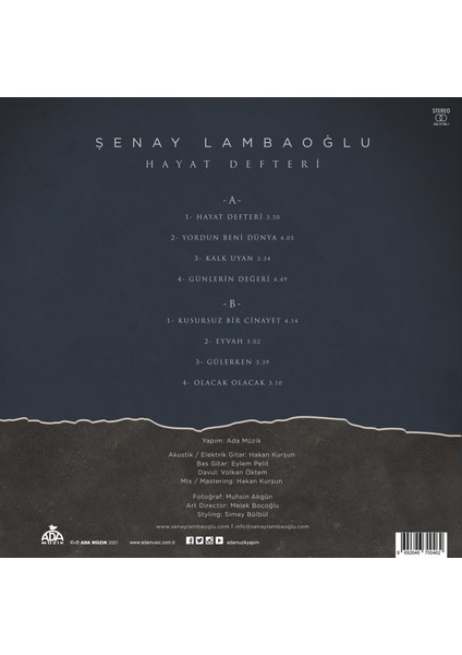 Şenay Lambaoğlu-Hayat Defteri ( Plak)