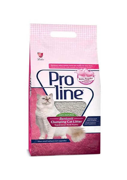 Pro Line Proline Bentonit Parfümlü Kedi Kumu 5 Lt