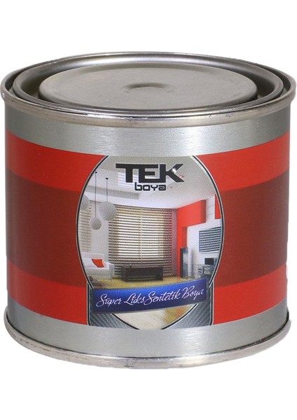 Tek 0.375 Lt Açık Kahve Süper Lüx Sentetik Yağlı Boya Ahşap Metal Duvar Boyası (Renk KODU:716)