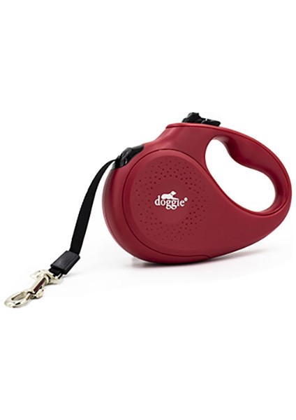 Doggie otomatik Tasması Master Seri S Red