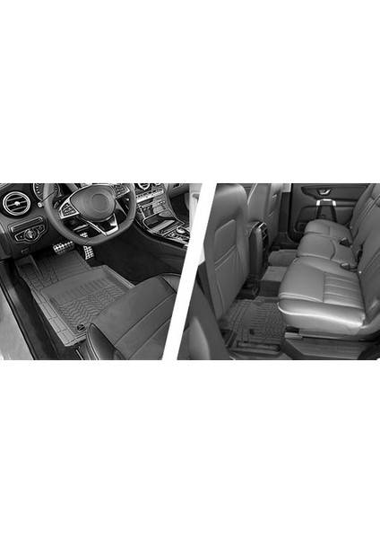 Kia RIO 2013 Ile Uyumlu Prox 4d Havuzlu Paspas Siyah