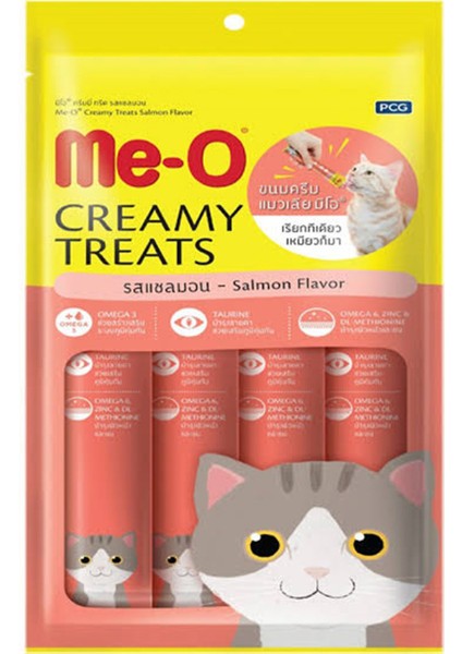 Me-O Meo Somonlu Tamamlayıcı Kedi Besini 4X15 G