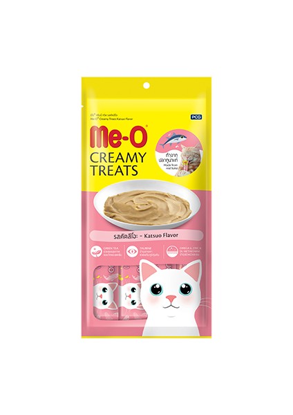 Me-O Meo Çizgilli Orkinos Balığı Tamamlayıcı Kedi Besini 4X15 gr