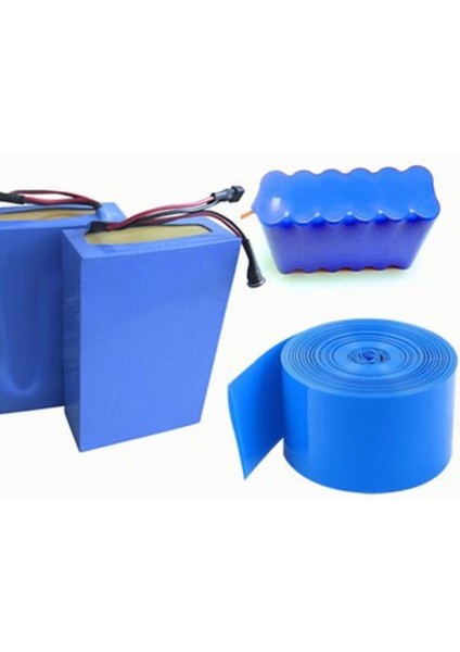 18650 Batarya Pvc Kaplama Makaron - Shrink Lityum Isı Ile Daralan Pvc 50 cm - 185 x 0.15MM
