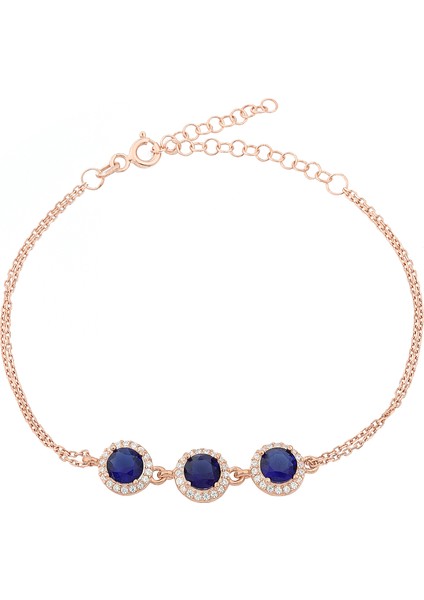 Gümüş Anturaj Yuvarlak Bileklik