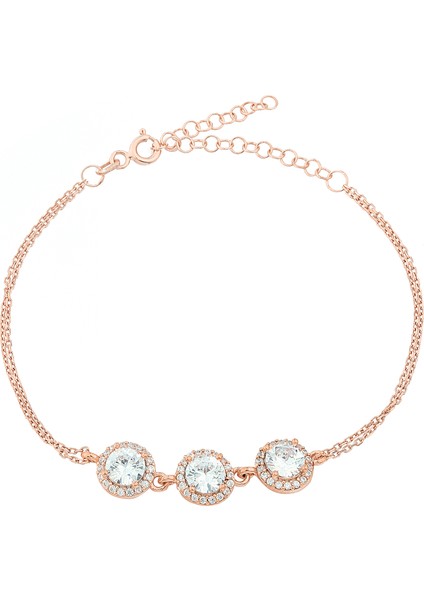 Gümüş Anturaj Yuvarlak Bileklik