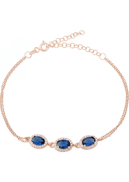 Gümüş Anturaj Oval Bileklik