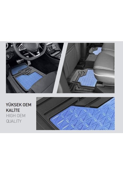 Fiat Linea 2013 Model Kırmızı Kromlu Sport 3D Paspas