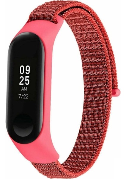 Xiaomi Mi Band 3 4 5 6 Hasır Kumaş Örgü Spor Kordon Kayış