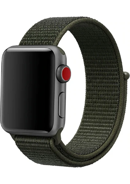 Apple Watch Uyumlu Serisi 1/2/3/4/5/6 Se Spor Loop Dokuma Hasır Kordon 42 mm - 44 mm