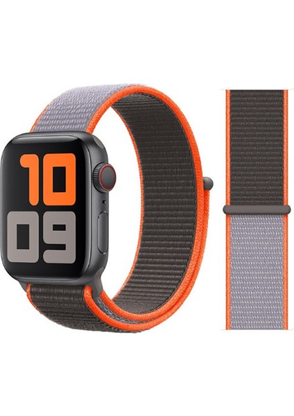 Apple Watch Uyumlu Serisi 1/2/3/4/5/6 Se Spor Loop Dokuma Hasır Kordon 42 mm - 44 mm