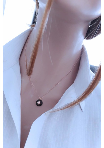 Rose Kutup Yıldızı Buton Kolye fırsatları