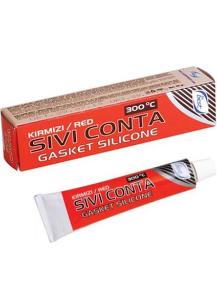 Sıvı Conta Kırmızı Tüp Silikon 300° 80 gr