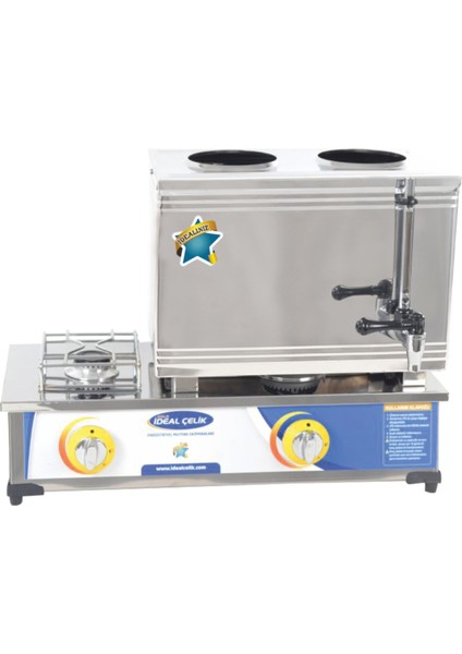 Elektrikli Gazlı Çay Ocağı - 2 Demlik 25LIK
