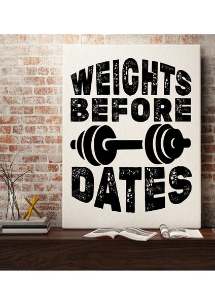 Gift Weight Before Dates Tasarımlı Kanvas Tablo 70 x 100 Cmcm-1