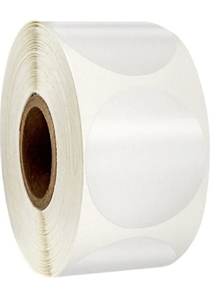 50MM x 50MM Pp Şeffaf Oval Etiket 900 Adet - Ağız Kapatma Etiketi