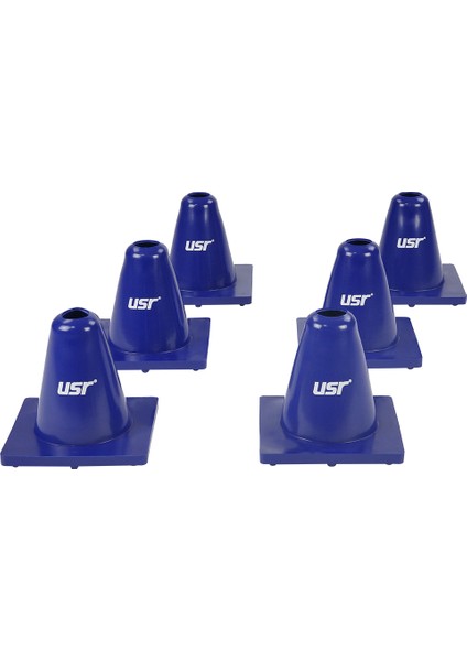 YH14M 6 lı 14 Cm Yumuşak Huni Seti Mavi